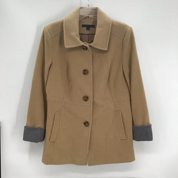 Preston & York Women’s Merino Wool Blend Winter Coat Camel Neutral Size Medium - Picture 1 of 10